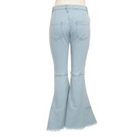 Pantalones acampanados de mezclilla elástica ajustados a la cintura HSF99 Fashion - details 101