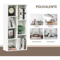 Estantería de Madera Rústica Marrón 7 Compartimentos para Libros, Archivos, Dormitorio, Oficina - details 24