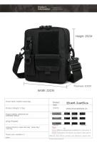 Bolso de Hombro Cruzado Táctico de Camuflaje Versión Vertical para Hombres y Mujeres - details 7