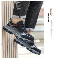 Zapatillas de seguridad ligeras y transpirables con puntera de acero, diseño antiperforación y antigolpes, zapatos de trabajo para hombres - details 14