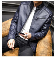 Nueva chaqueta de cuero para hombre, moda delgada de motocicleta juvenil, PU, de otoño e invierno - details 26