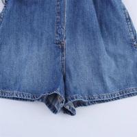 2025 Manga Corta con Solapa, Nuevo Verano, Casual y Versátil Denim para Mujeres - details 7