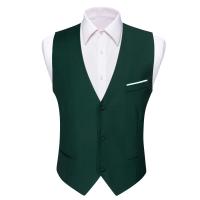 Chaleco S-5xl de 20 colores para hombre, chaleco ajustado de seda lisa, rosa, azul, negro, rojo, morado, blanco y caqui, chaqueta sin mangas Barry Wang - details 50