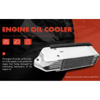 Enfriador de aceite de motor A-Premium compatible con Super Beetle 1971-1979 Campmobile Transporter 1971 Karmann Ghia 1971-1974 H4 1.6L - details 0