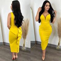 Elegante Vestido Midi con Lazo de Espalda y Volantes Perfecto para Fiestas Nocturnas, Clubes y Eventos de Moda para Mujeres - details 6