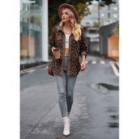 Chaqueta de mujer 2025Chaqueta de PANA con estampado de leopardo, camisa de manga larga, abrigo Casual ligero - details 6