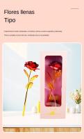 Navidad para damas Día del maestro Regalos para el día de la madre Flores y tarjetas de regalo de papel de aluminio dorado fresc - details 3