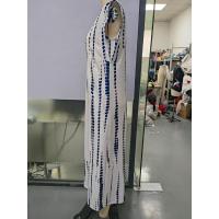 Vestido largo sin mangas con cuello redondo y abertura lateral en color versátil para mujer 2025. - details 1