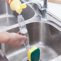 Cepillo de Limpieza para Cocina con Mango Largo y Recargable Dispensador de Jabón Herramienta de Lavado de Platos con Esponja Automática - details 5