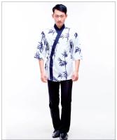 Uniforme de chef japonés, traje de cocinero, nuevo uniforme de chef japonés, patrón de bambú, sushi japonés, ropa para mujeres y hombres, servicio de chef - details 8