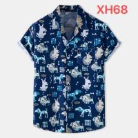 Camisa hawaiana de manga corta para hombre, camisa con estampado completo de flores para playa, novedad de 2024 - details 1