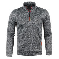 2025 Chaqueta de punto con cuello para hombre, suéter de terciopelo fino, estilo moderno, talla grande, otoño e invierno - details 11