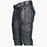 Nuevos pantalones de cuero casuales de PU de color sólido simple a la moda de talla grande para hombres talla S-5XL - details 4