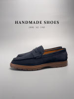 Mocasines de alta gama, cuero genuino, piel de vaca de primera capa, zapatos de moda hechos a mano con un pedal. - details 15