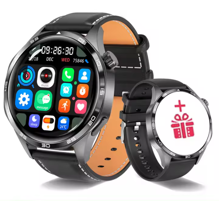 Nuevo reloj inteligente Watch 5 Pro, pantalla HD AMOLED de 1,53 pulgadas, rastreador GPS NFC, brújula, dial personalizado, llamada Bluetooth, reloj de monitoreo de salud para hombres, regalo de Año Nuevo para hombres - 1