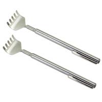 Kit de masaje para rascar el hogar, herramientas de Clip para rascar espalda extensibles telescópicas portátiles de acero inoxidable - details 5