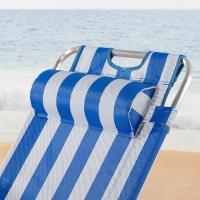 Plegable y reclinable Azul con cojín, 2 Posiciones, Aluminio y textileno, Medidas 47x95x75 cm , Peso máx. 110 Kg, Tumbonas Plegables para Playa, terraza y Camping (62300) - details 11
