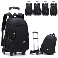 Mochila grande con ruedas Mochila compacta carro extensible - Diseño Ergonómico - Amplio Espacio de Almacenamiento - Bolsillos Multifuncionales - details 1