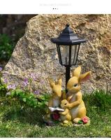 Nuevo Luz Solar de jardín, adorno gordo para cachorro, escultura de adorno de jardín, manualidad para regalo de resina - details 4