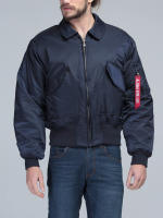 Chaqueta de vuelo Bomber CWU 45P acolchada de nailon para invierno, abrigo de estilo militar Vintage TOP GUN, chaqueta para hombre - details 7