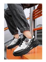 Zapatillas Deportivas Coreanas Transpirables Suela Suave con Cordones Giratorios para Hombre - details 15
