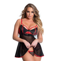 Vestido de sexo pijama halter vestido de dormir vestido de sexo halter - details 1