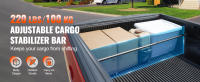 SucceBuy Barra de carga, barra estabilizadora ajustable para cama de camión de 40" a 73", acero resistente con capacidad de 220 libras, evita el deslizamiento de carga para camioneta, SUV, minicamioneta - details 0