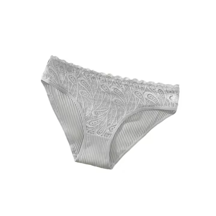 Ropa Interior de Algodón Para Mujer, Bragas de 1 piezas en M-XL, Rosa Gris, Blanco, Negro, Calzoncillos de Tiro Bajo, Lencería Suave y cómoda - 1