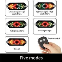 Señal de Giro de Calidad Eléctrica para Scooter Control Remoto LED Parpadeo Ajustable Recargable - details 3