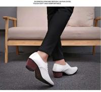 Zapatos de boda de oficina para hombre, vestido formal de cuero de microfibra Oxford de negocios hecho a mano de lujo - details 7