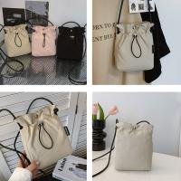 Bolso de lona con cordón de estilo coreano, bandolera de nailon de Color sólido, bolso de hombro, cartera, bolso para teléfono móvil, trabajador de oficina - details 4