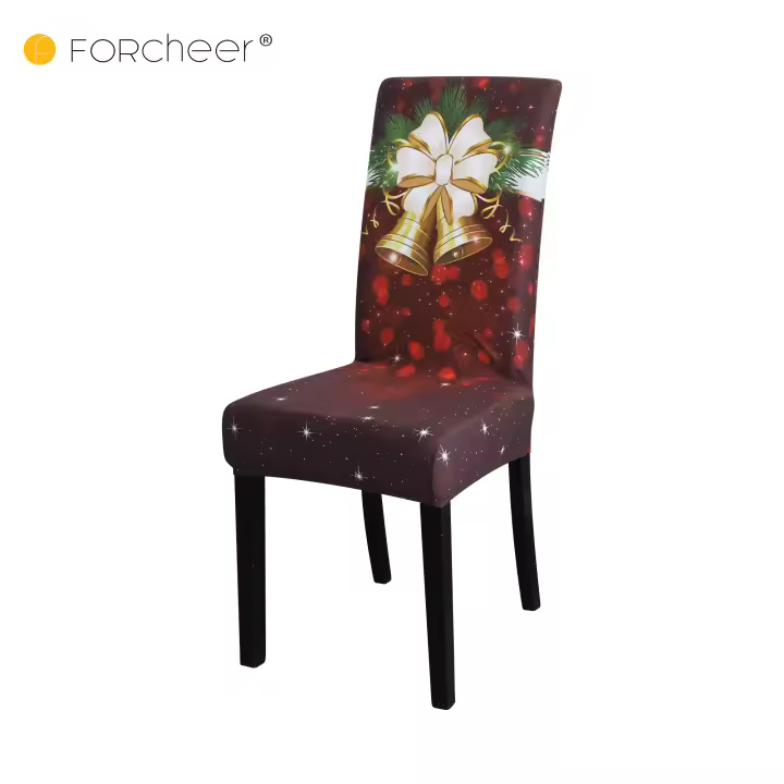 Funda de LICRA para silla de Navidad, 1 pieza, para comedor, elástica - 1