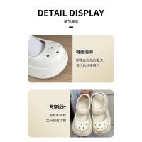 Zapatillas de Jardín Mary Jane Plataforma de Verano DIY para Mujeres Suela Gruesa Comodidad para Interiores y Playa - details 4
