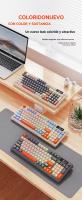 M96 Teclado inalámbrico Bluetooth de doble modo para juegos mecánicos PBT Ball Cap con mando de pantalla - details 3