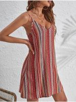 Vestido de tirantes estampado de verano para mujer, estilo hermana, sensación de hija, temperamento Hepburn, aspecto delgado - details 3
