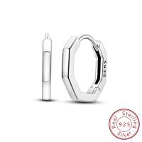 Pendiente de aro de plata de ley 925 para mujer, corazón, estrella, trébol, joyería de compromiso, regalo de boda - details 30
