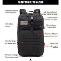 Mochila de día grande de 50L Impermeable, resistente para senderismo y escalada - details 3