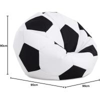 Pelota de Puff de fútbol, ​​90 cm de diámetro. Divertido, Resistente, Doble repunte. - details 1