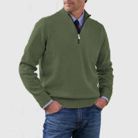 Suéteres de punto de gran tamaño para hombre, suéteres de lana con cremallera, suéteres cálidos de fondo, Otoño e Invierno - details 11