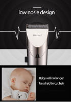 Kemei-cortadora de pelo eléctrica profesional para bebé, máquina de corte de pelo lavable con pantalla LED, bajo nivel de ruido, recargable - details 9