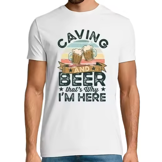 espeleología y cerveza por eso estoy aq Camisetas CERVEZA,Pack Regalo Camiseta Personalizada - 1