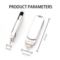 JASTER Flash Drive de 256GB Interfaz de Hardware de Lightning Pendrive 3 en 1 para Iphone, Ipad, Android Hecho en China - details 10