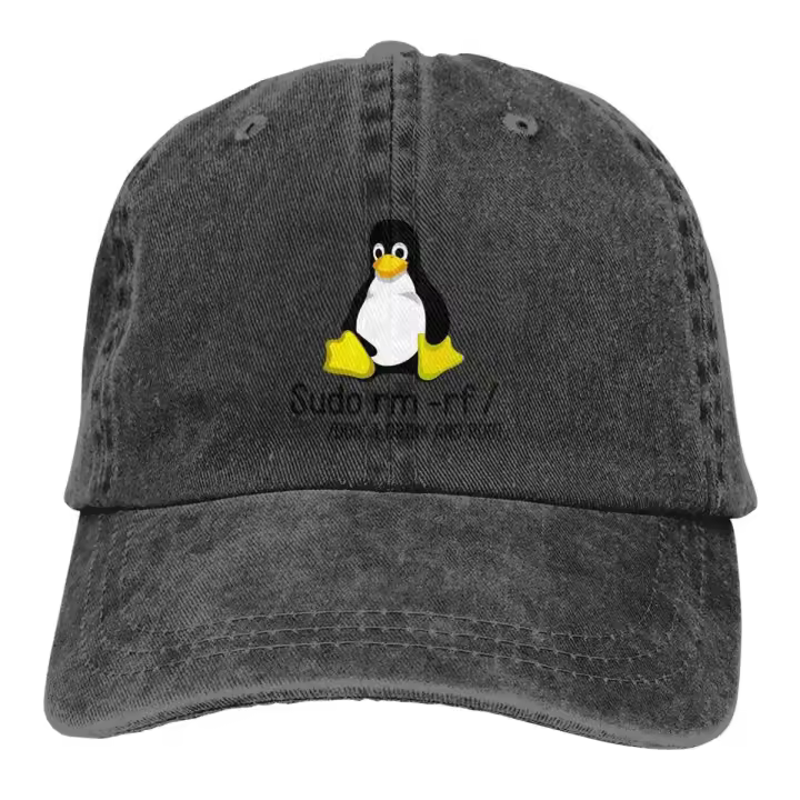 Moda Root Tux Penguin Codificación Béisbol COMPUTADORA Programador Código Vintage Papá Hombres Al aire libre Ajuste ajustable Sombreros Gorra - 1