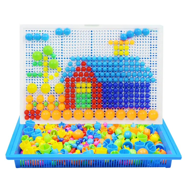 Rompecabezas 3D de Mushrooms de Plástico Diikamiiok Juego Educativo para Niños Montessori Color Cognición Juguetes Intellectuales para Niños PVC - 1