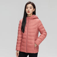 Chaqueta de plumón ultraligera para mujer, Abrigo con capucha, sombrero desmontable, 7xl talla grande, Invierno - details 9