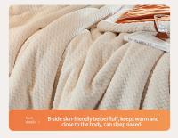 Manta de Invierno Gruesa y Cálida Forro de Cama de Lujo Manta de Sofá Cubierta de Cama Doble para Hogar - details 12
