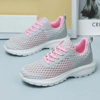 Zapatillas de deporte de moda de las mujeres ahuecadas hacia afuera ultra ligeras grandes de malla transpirable zapatos casuales de los zapatos de las mujeres - details 60