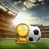 Trofeos de fútbol de 15cm/20cm/25cm, premios de la Mejor Bola de Oro, regalos conmemorativos, contenido personalizable, logo disponible. - details 4