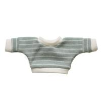 Ropa de muñeca de algodón, camiseta interior a rayas, ropa de muñeca de felpa de Color sólido, suéter de 15cm, ropa de muñeca sin atributos de alta calidad - details 0