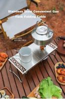 Estufa de Gas Desmontable y Plegable para Acampar al Aire Libre Parrilla Multifuncional de Mesa de Acero Portátil para Barbacoa y Cocina de Picnic - details 0